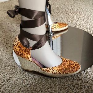 Gastone Lucioli Lace Up Wedge Espadrille